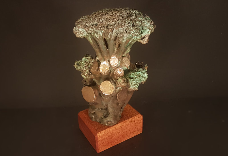 Broccoli - bronzen beeld - kunst - amsterdam