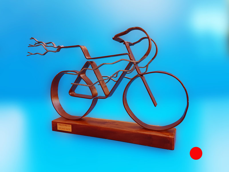 Festive Cycling -
 Feestelijk Fietsen  – ±60 cm – privately owned, Amsterdam NL
