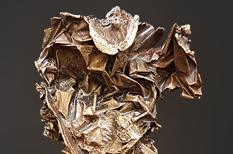 Prop papier - In brons bevroren - hyperrealisme - bronzen beeld - kunst - amsterdam
